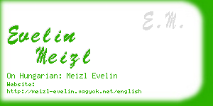 evelin meizl business card